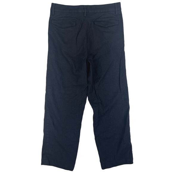 Barena Venezia Mens Black Twill Straight Leg Casual Business Career Pants Sz S - Picture 2 of 3